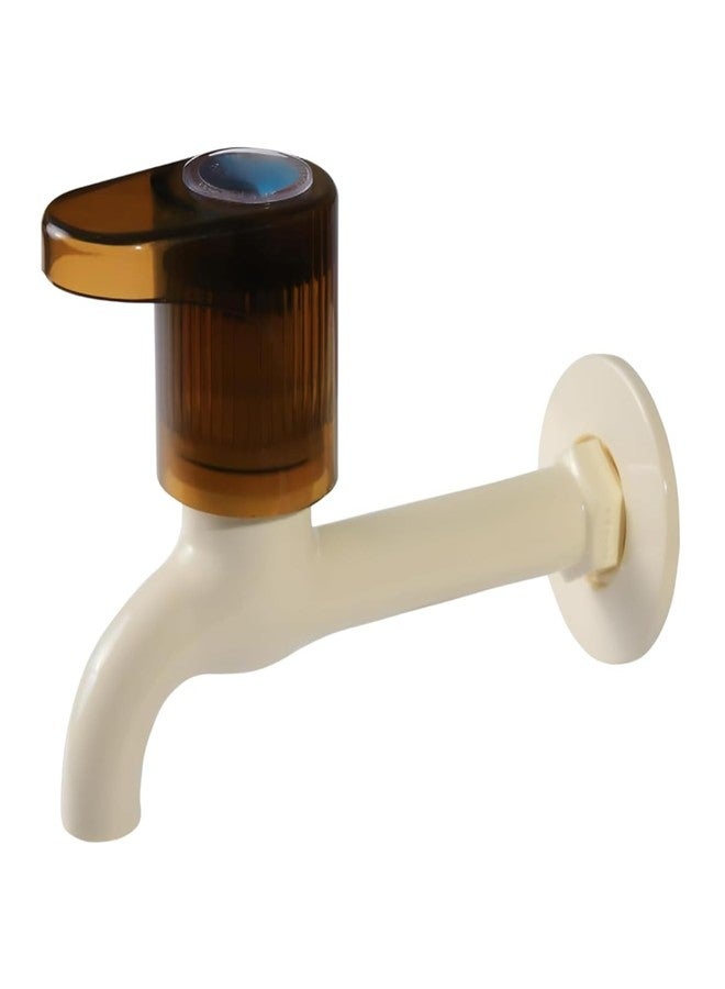 NEW WARE PVC Long Body Bib Tap with Wall Flange | Hot & Cold Water Faucet for Kitchen, Bathroom & Wash Basin - Image 1